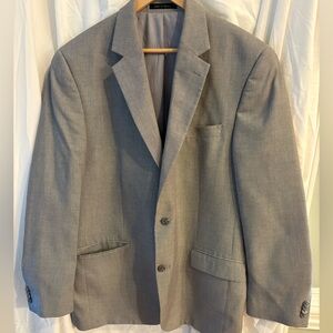 Michael Kors Mens Blazer 44L Gray Tweed Classic Sport Coat Jacket Flap Pocket